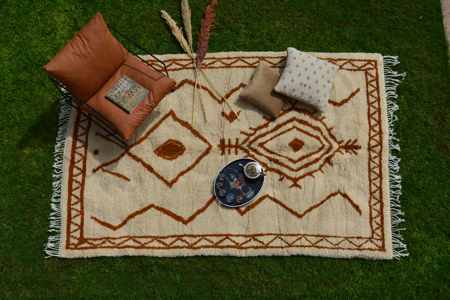 Alfombra Beni Ourain Diamonds - 283 x 250 cm