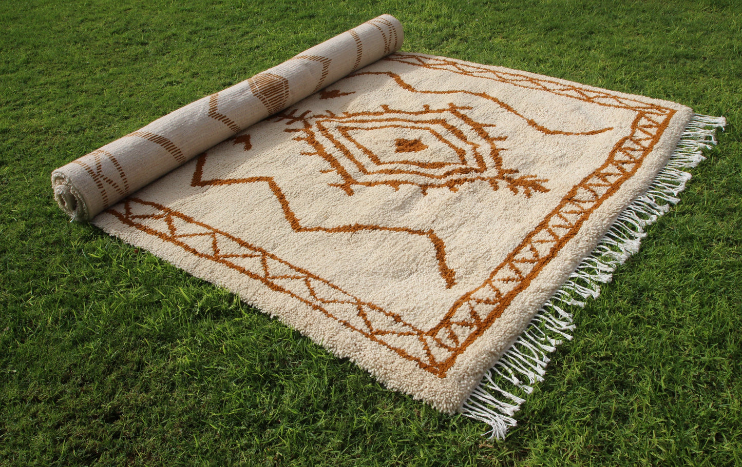 Alfombra Beni Ourain Diamonds - 283 x 250 cm