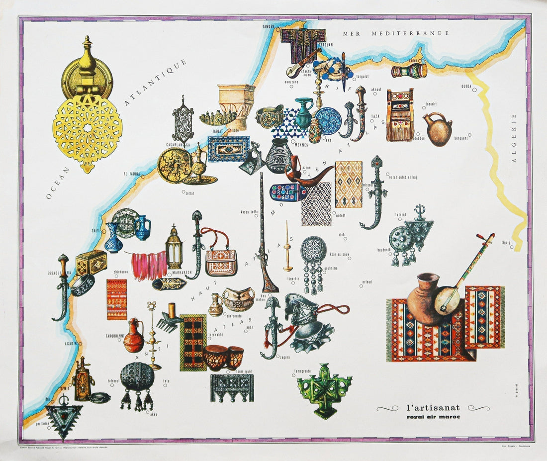 Moroccan Handcraft Map